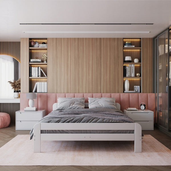 Dallas 120 x 200 cm Bedroom Bed with Slat Base and Mattress