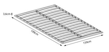 Premium Low-Profile 160 x 200 cm Bed Slat Base