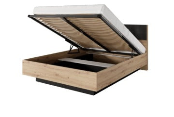 Tally 160 x 200 cm Bed with Nightstands and Gas-Lift Slat Base