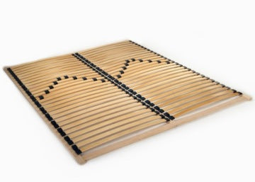 Double Wooden 160 x 200 cm Bed Slat Base with 56 Slats