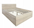 Sonoma Oak 4D Wooden Double Bed 120 x 200 cm with Slat Base