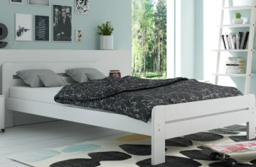 Dallas Wooden 160 x 200 cm Bedroom Bed with Mattresses